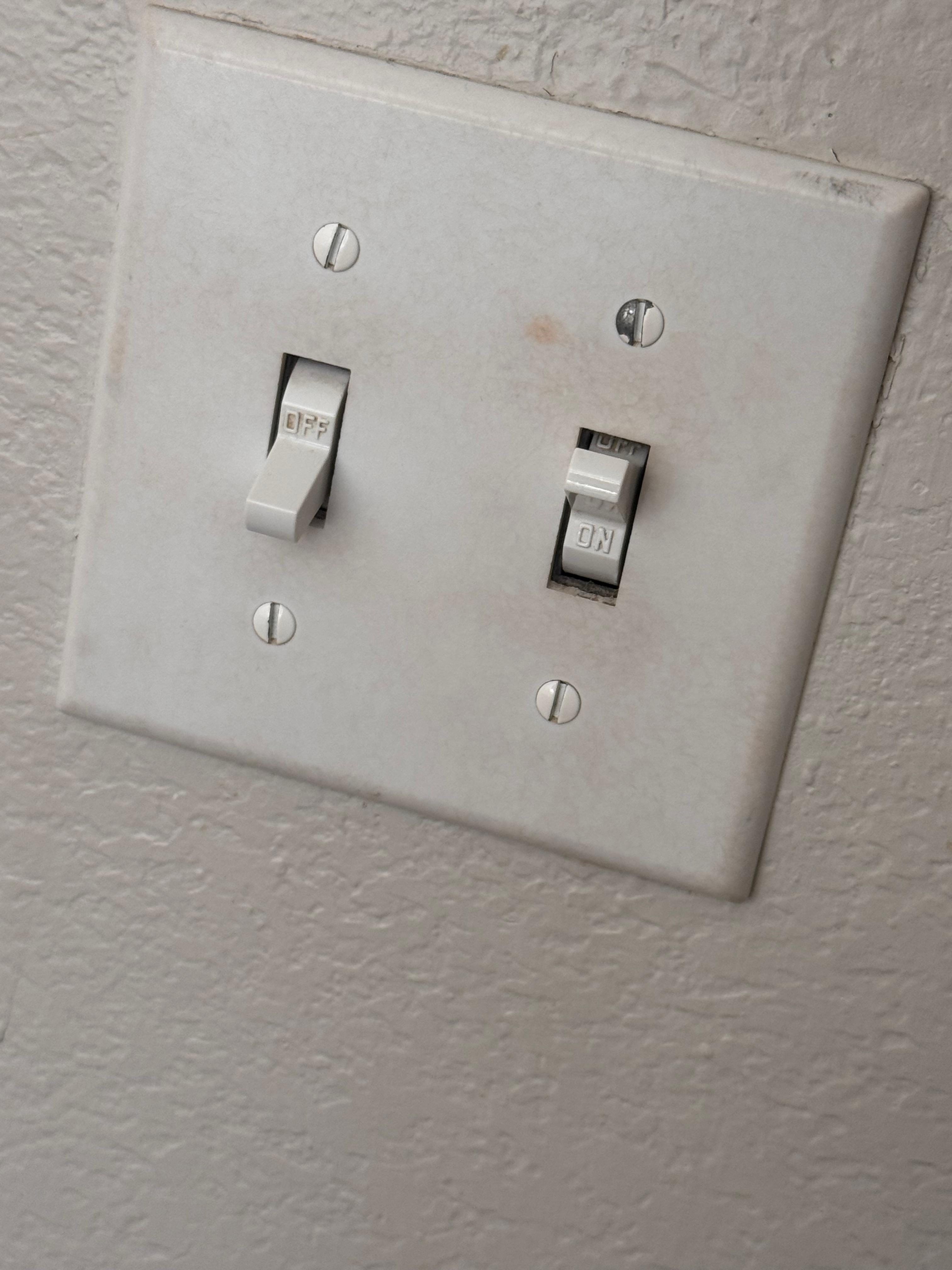 Dirty lighting switches 