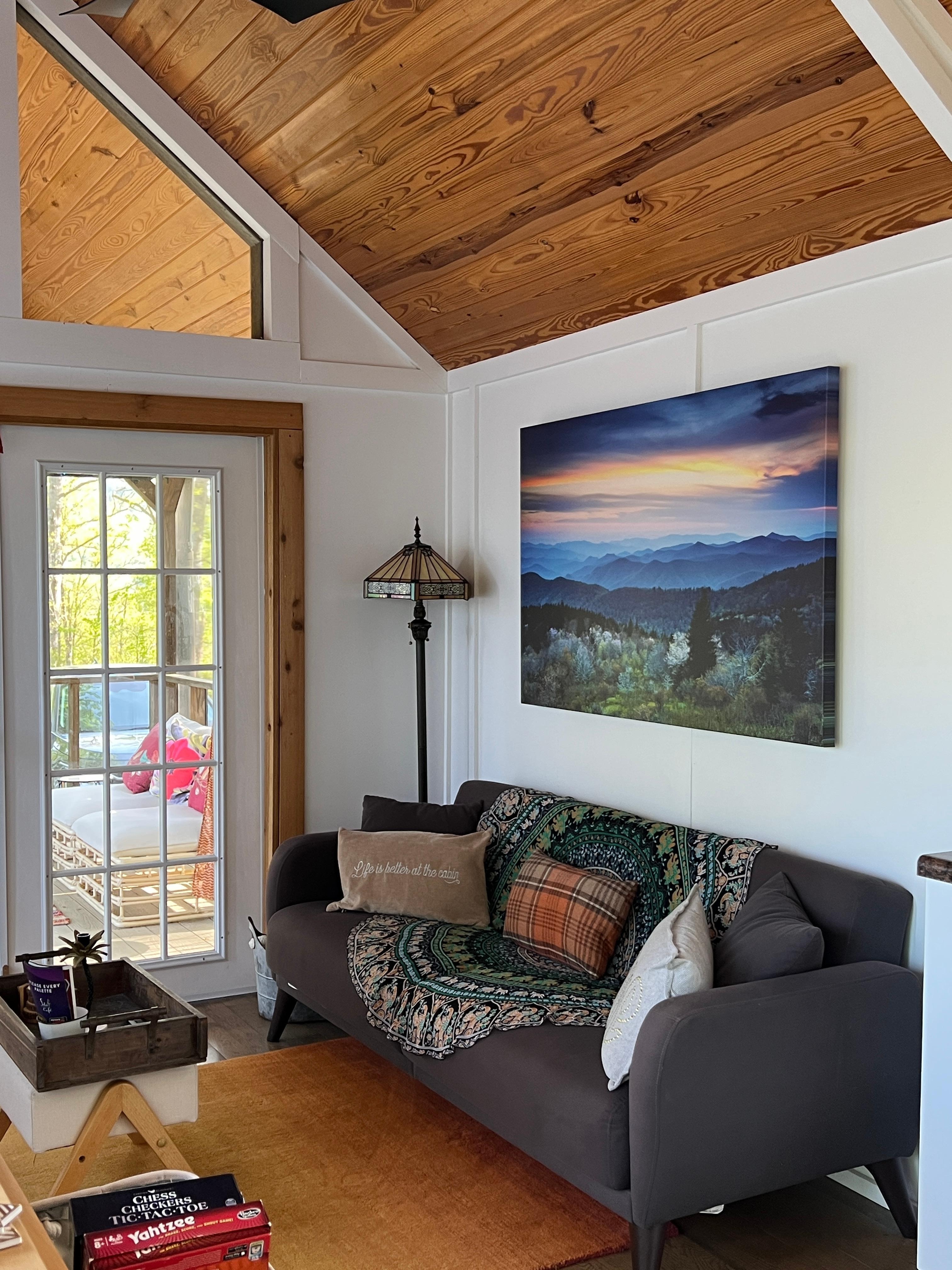 The living room area