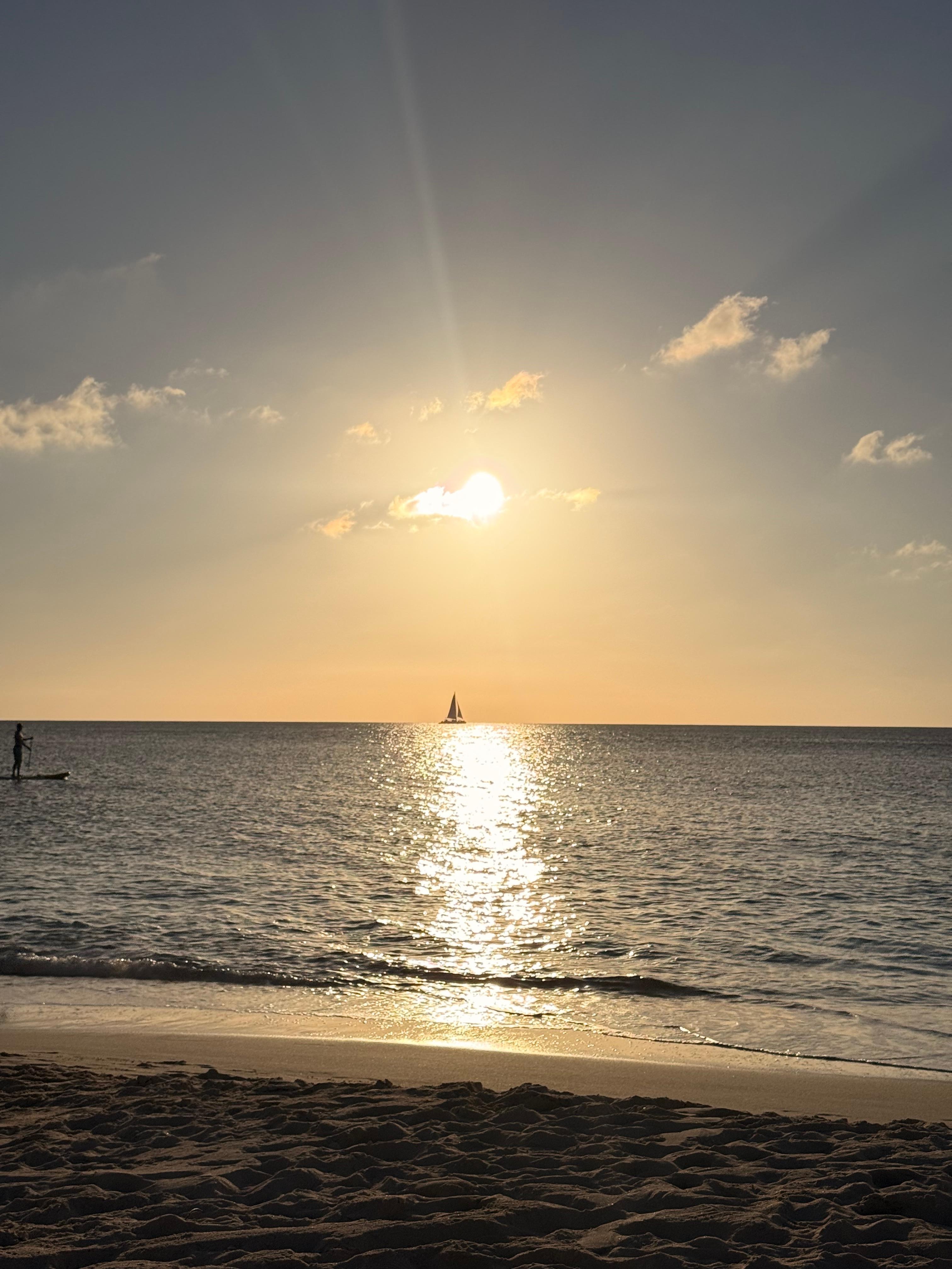 Beautiful sunsets on the beach