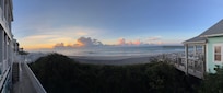 View from second floor ocean view bedroom balcony.