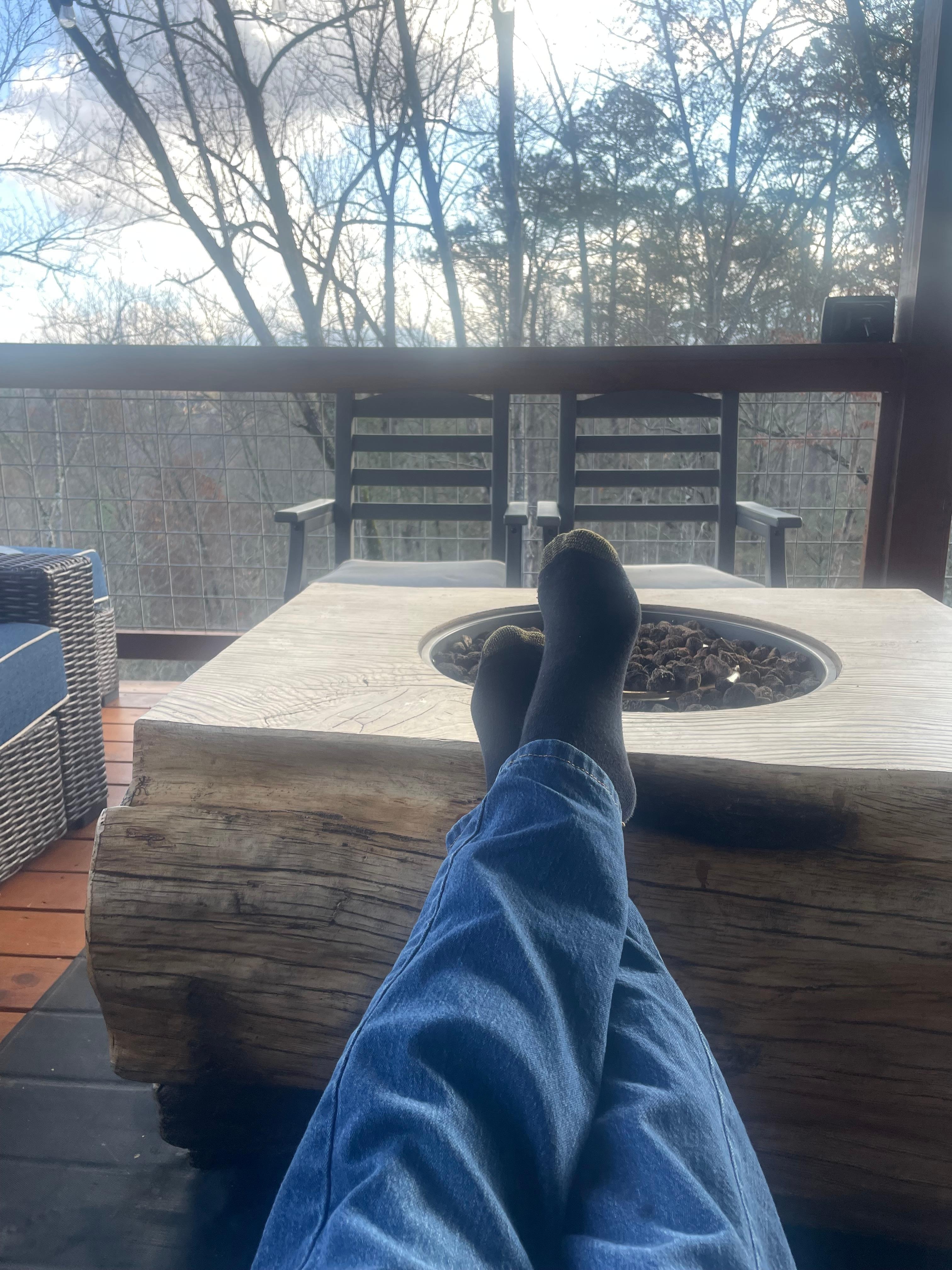 We sat around this pit a couple of nights talking. Great memories. 