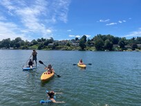 Perfect spot on a hot day!