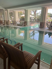 If you do not want to go to the Dead Sea in the heat, just go to the Spa Dead Sea water pool