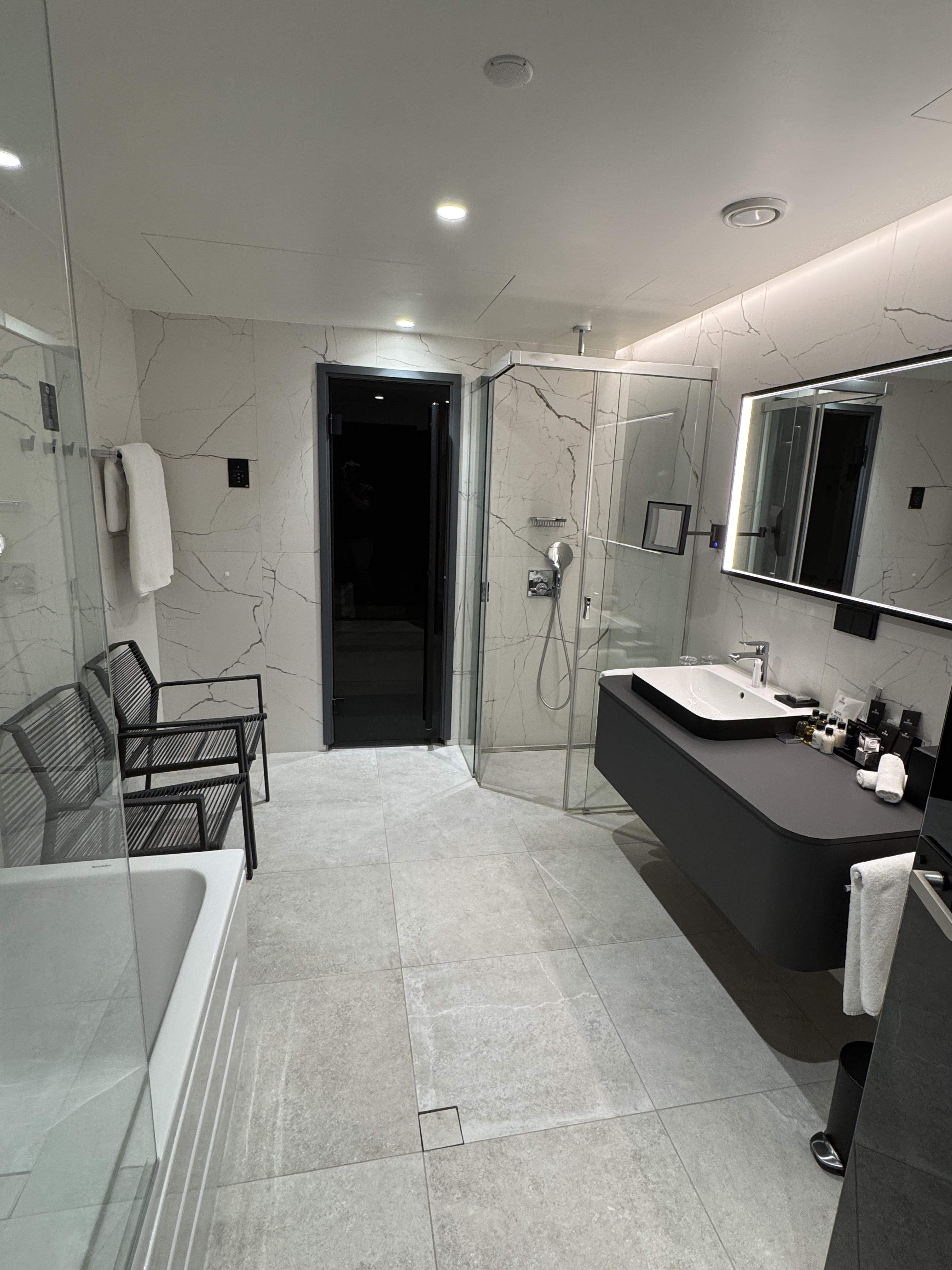 Bathroom and sauna