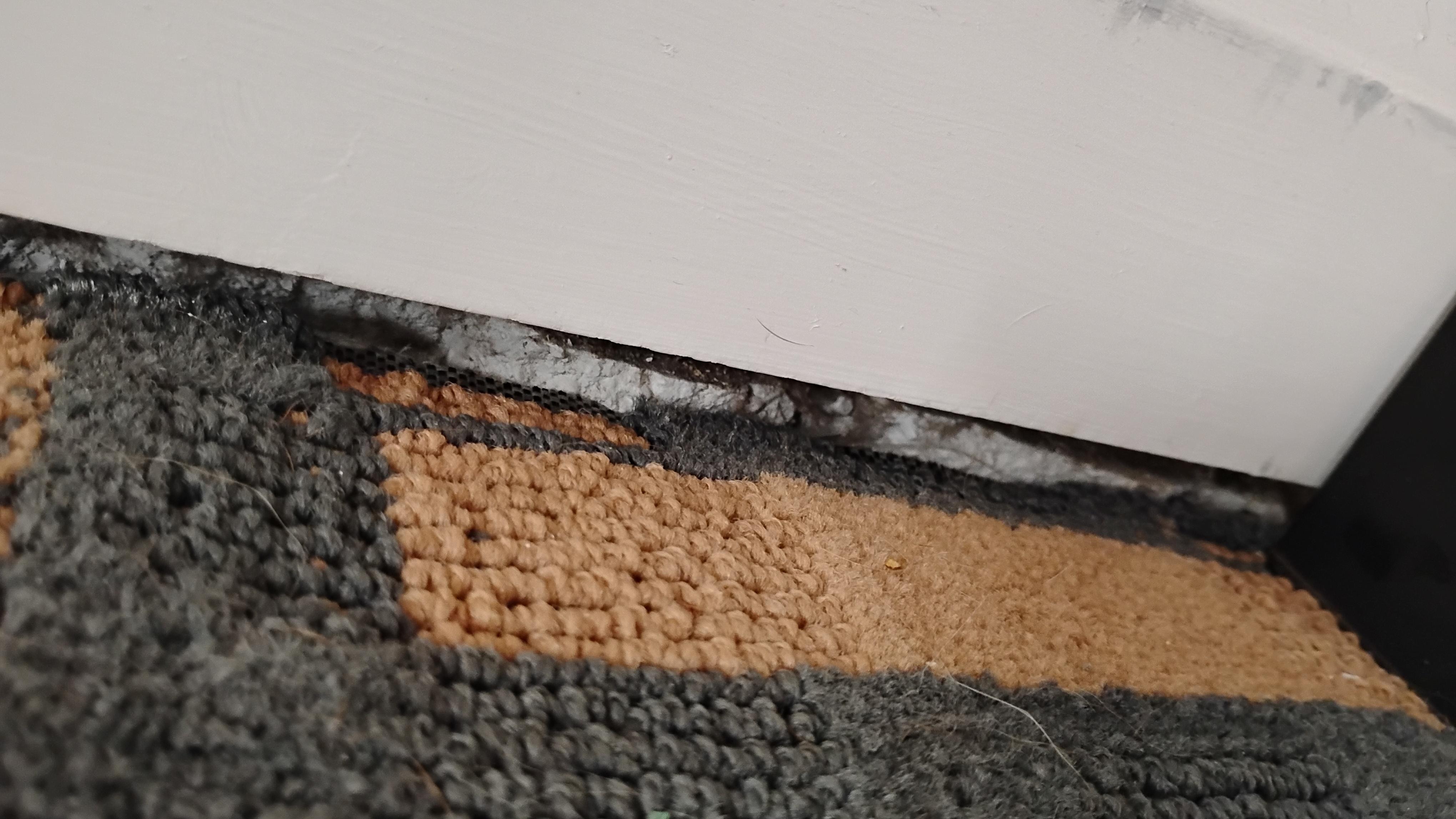 Wall not properly sealed
