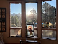 View from Master Bedroom with automated blinds that go up & down