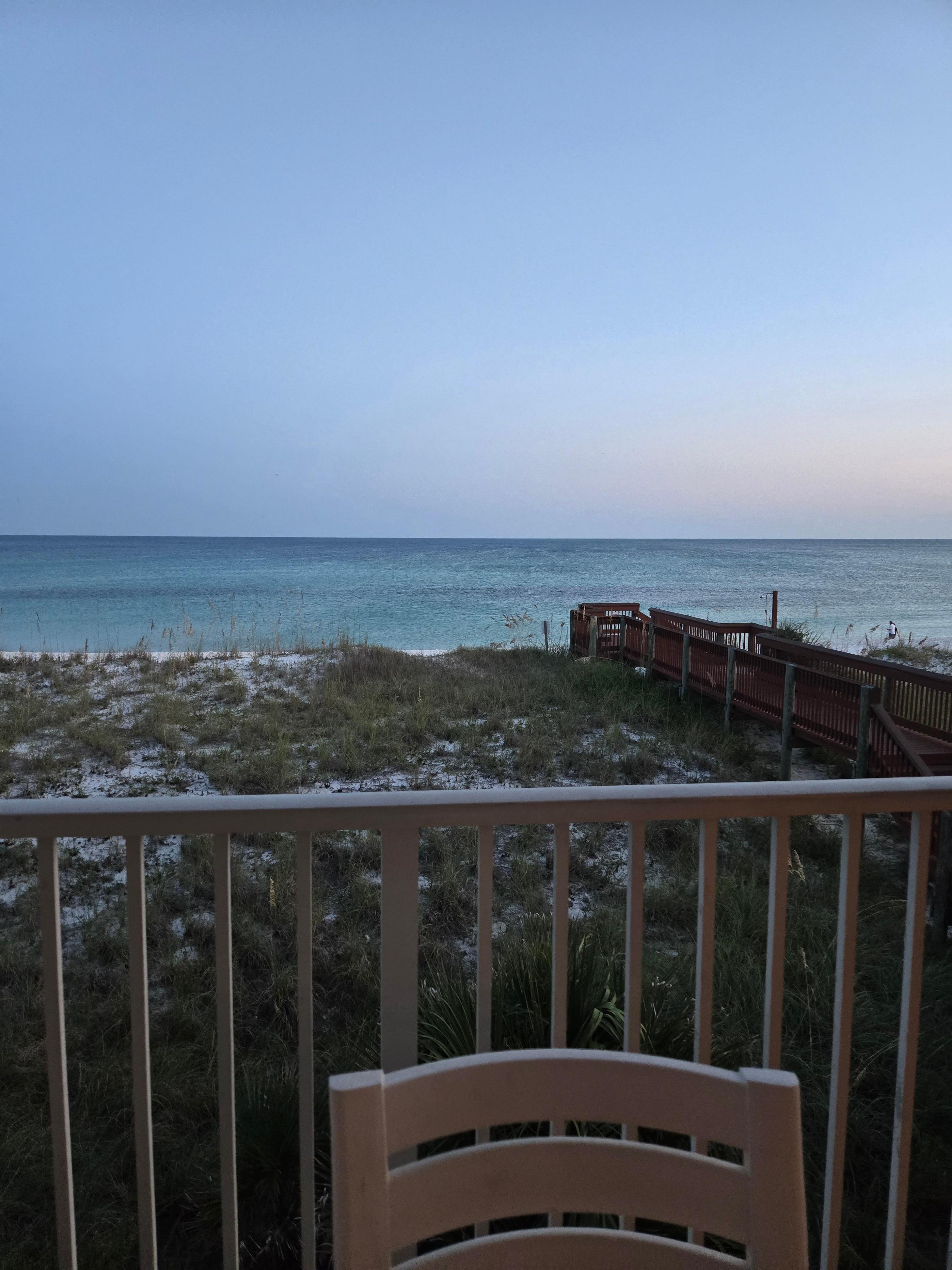 Our view from the balcony 