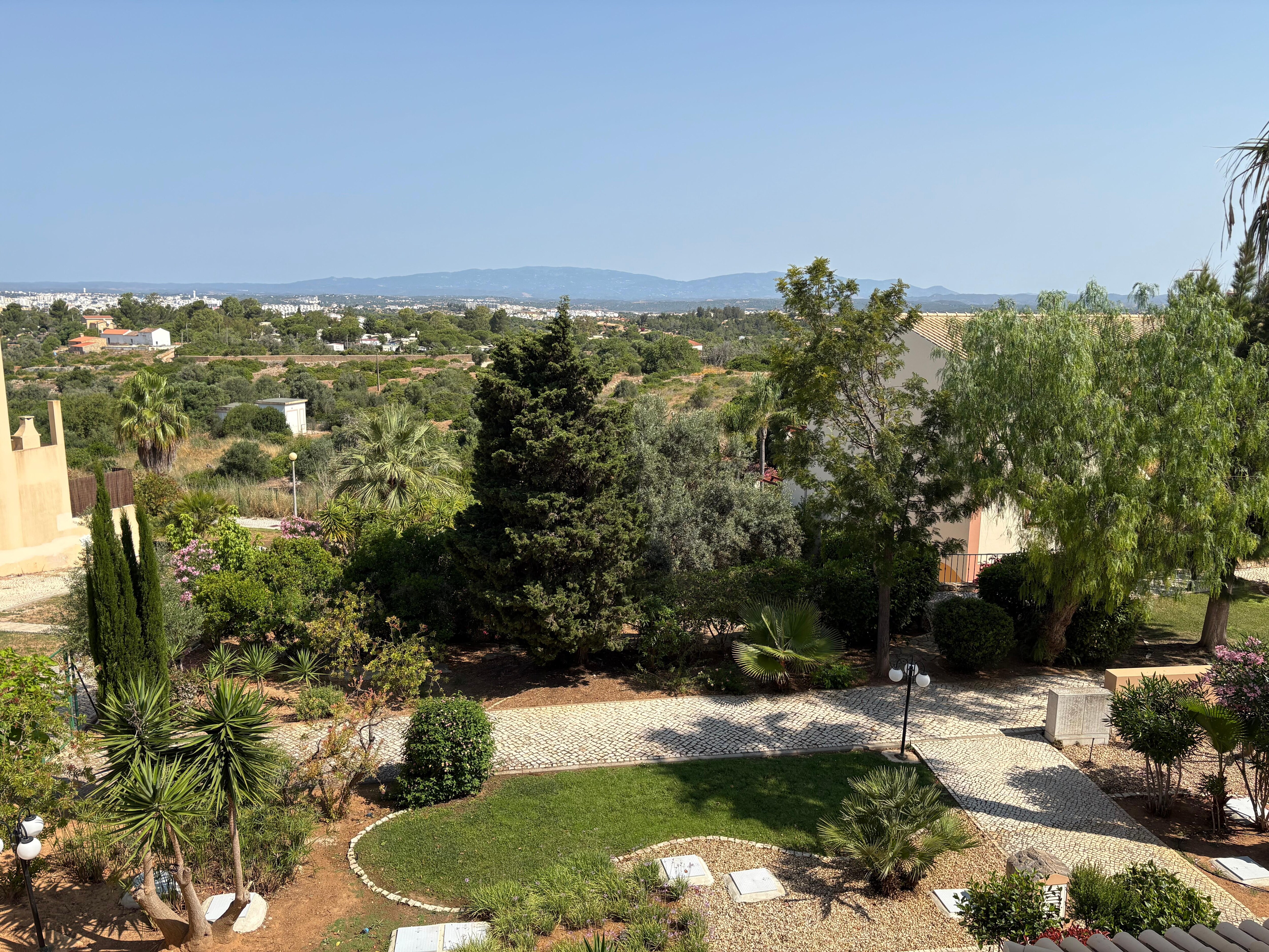 The view from the balcony