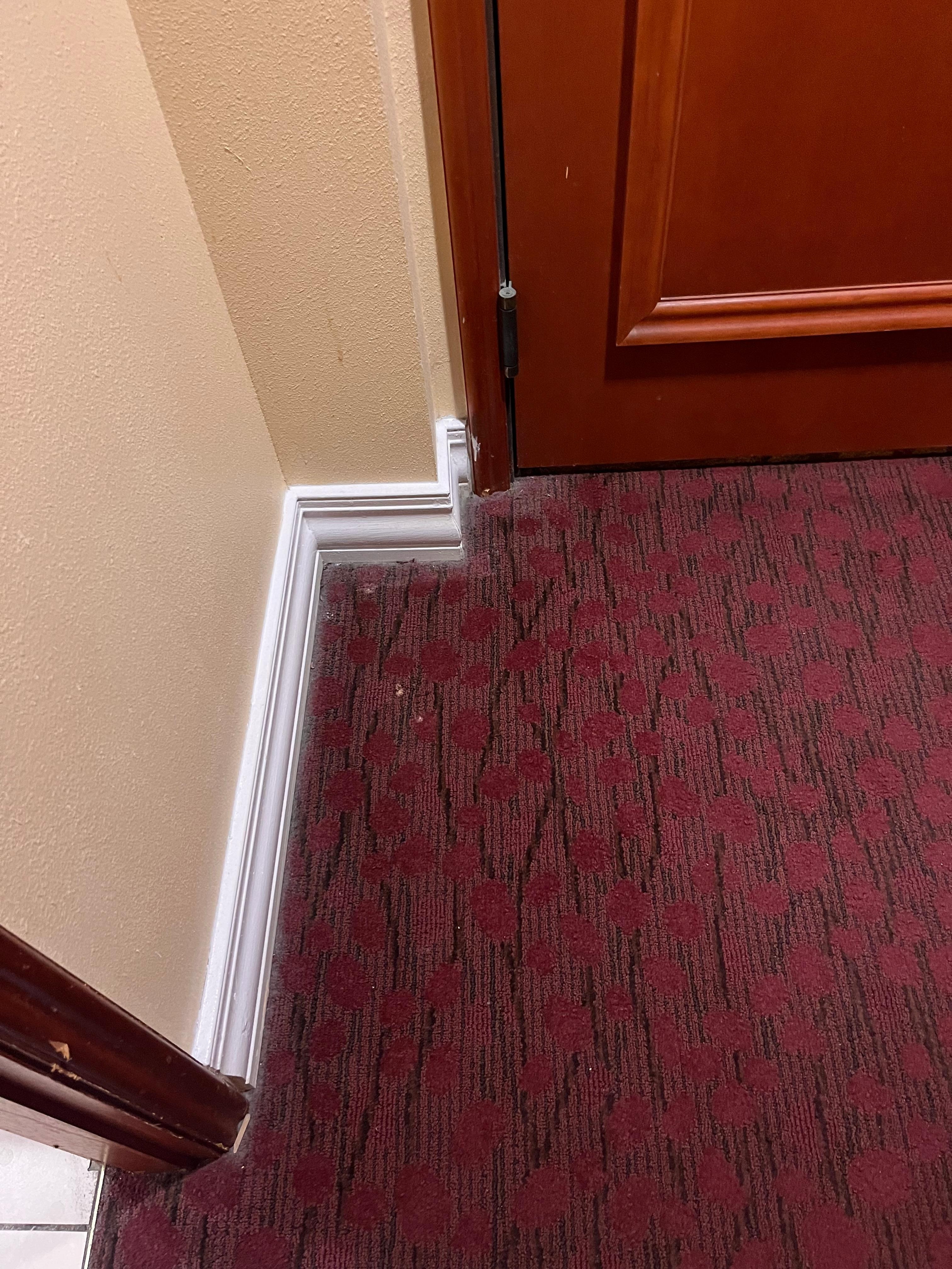 Dust near floor trim