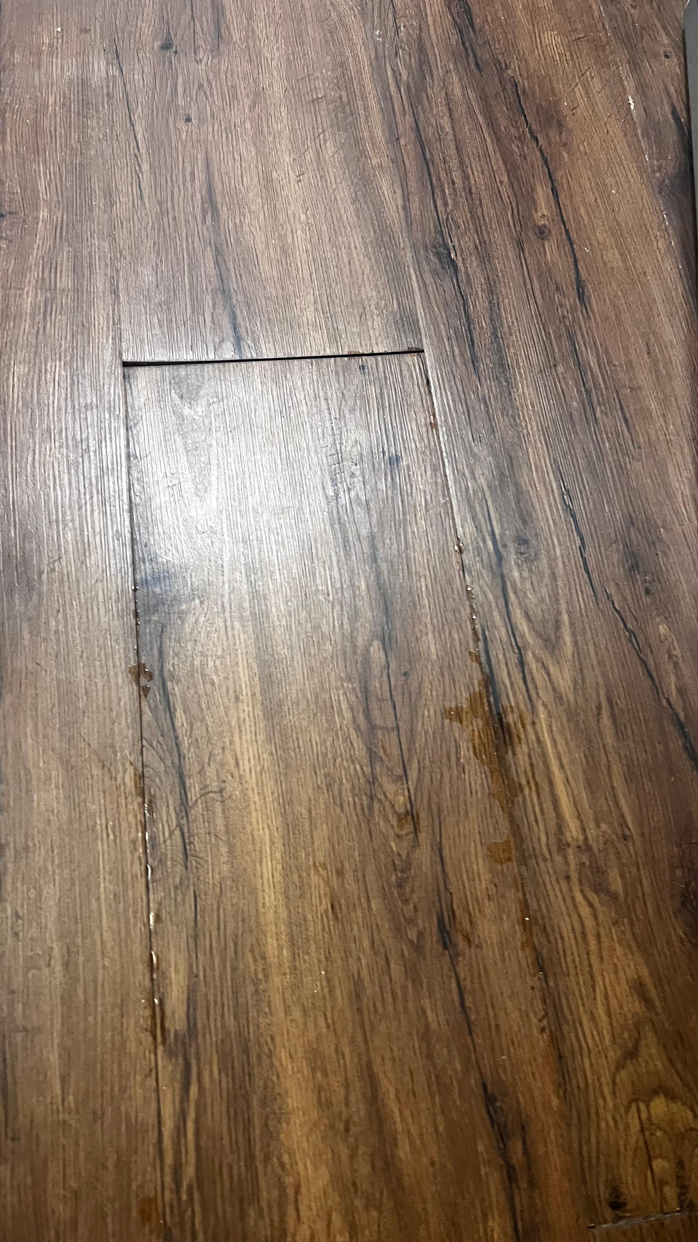 Water come out when you stepped on 