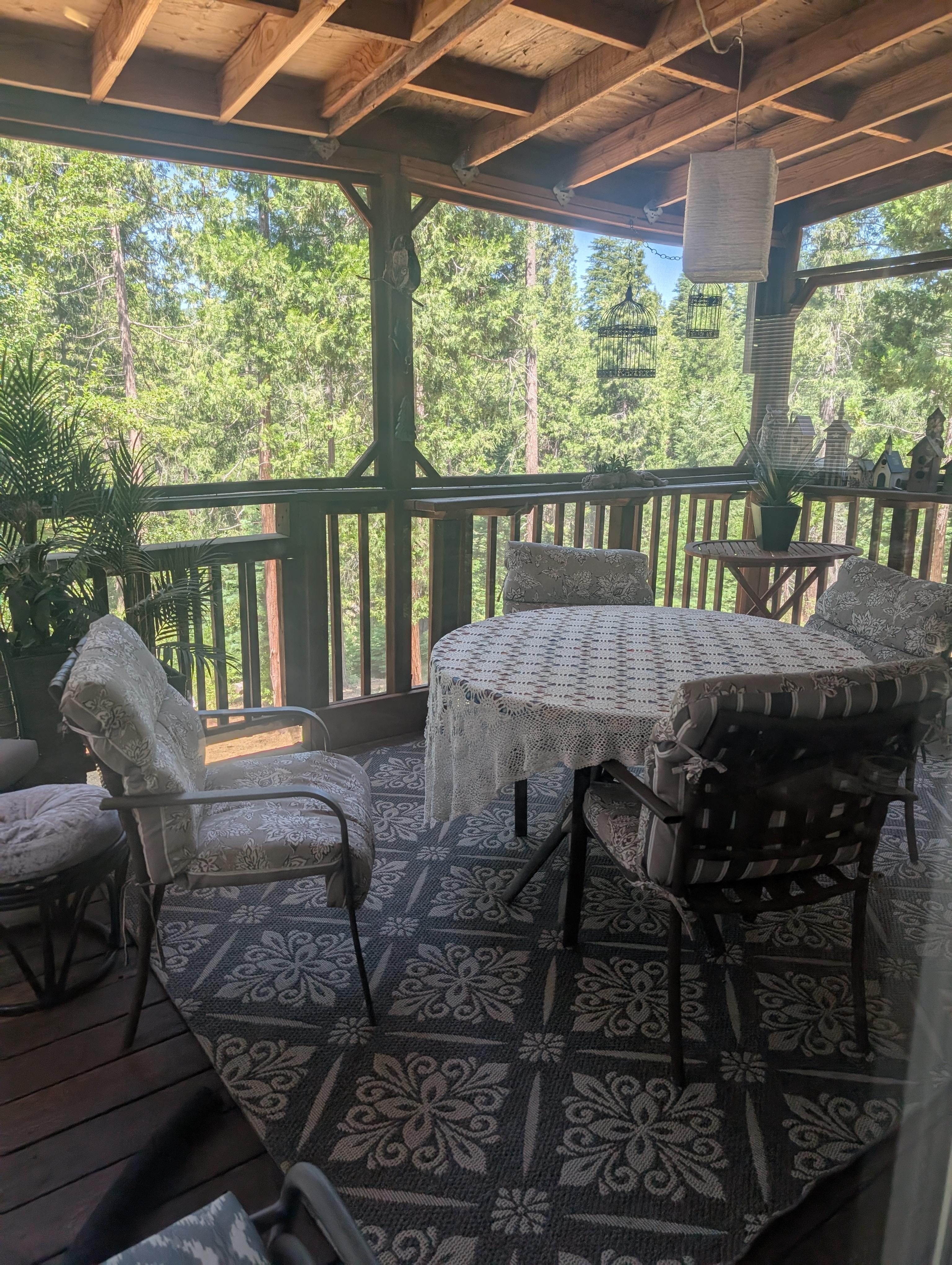 Great outdoor screened area