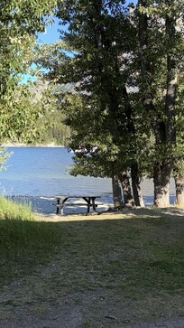 View of the lake from our deck