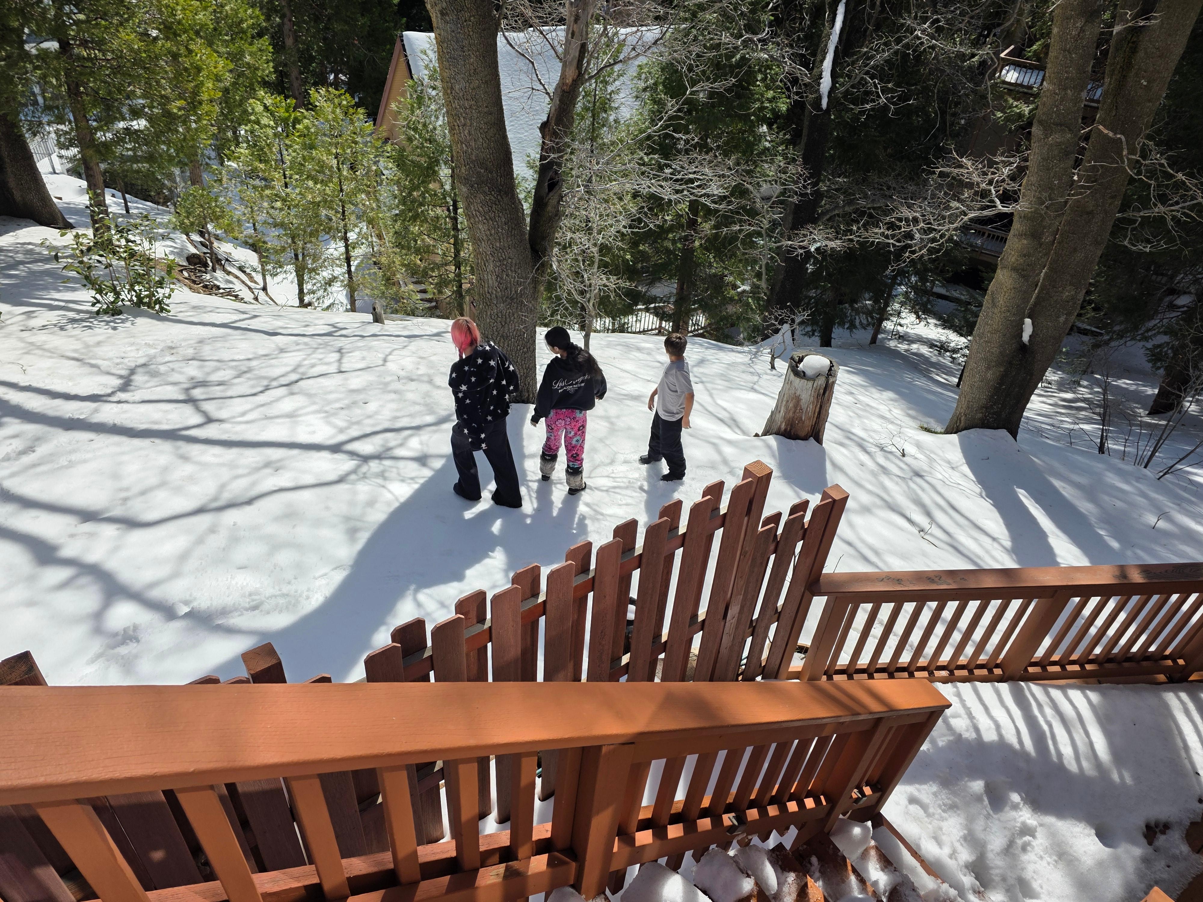 Back space behind house