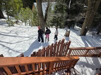 Back space behind house