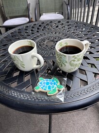 Coffee on the balcony