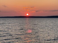 Sunrise over Mackinac Island