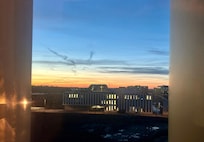 Sunset view from room