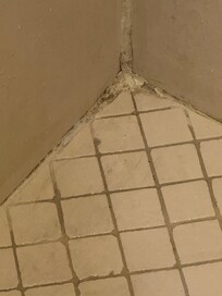 Caulking falling apart in shower