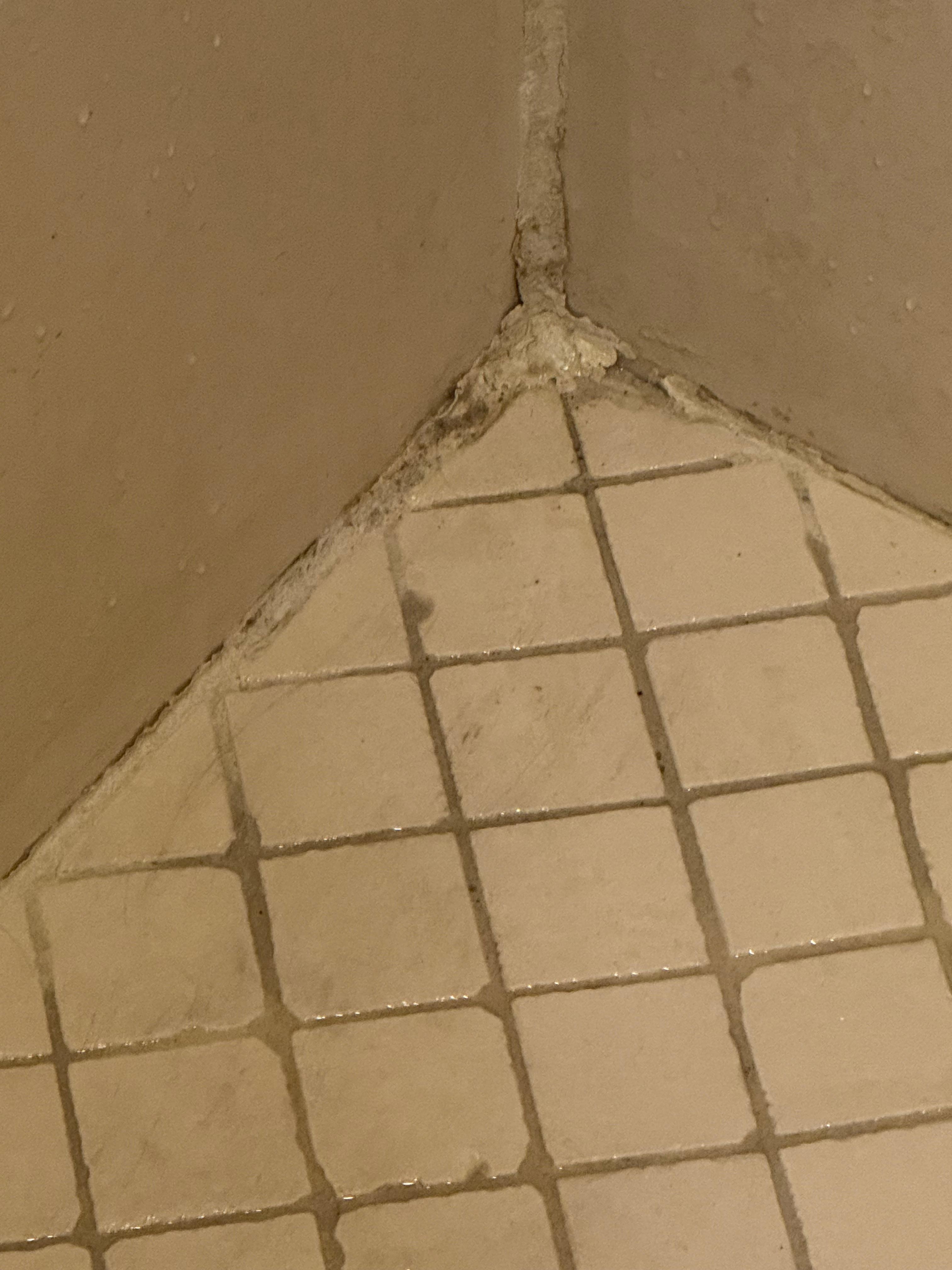 Caulking falling apart in shower