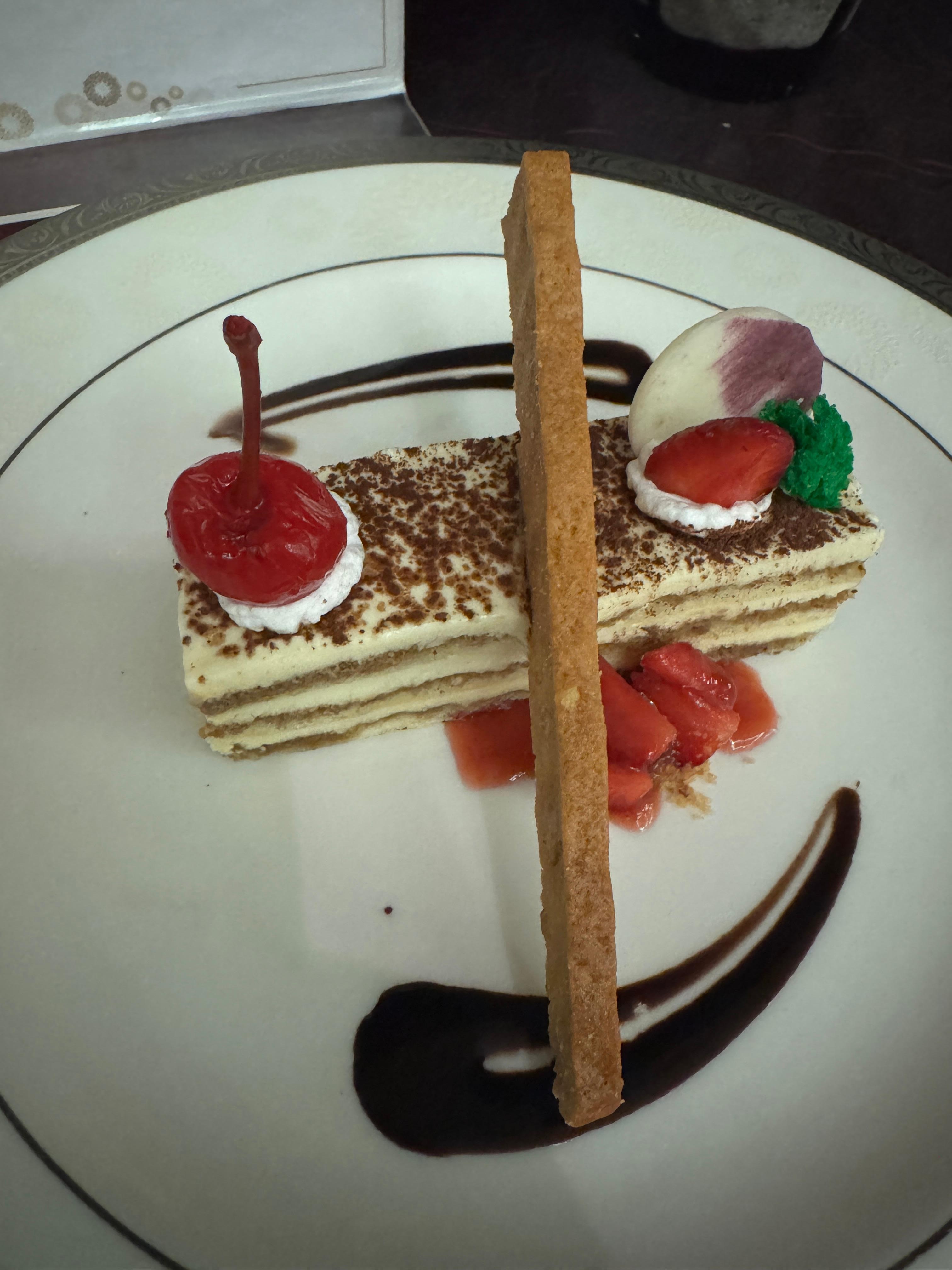 Dinner ‘Bali Tiramisu’ - nice! 