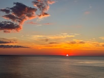 Sunset from the very large balcony.