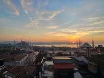 View from rooftop restaurant where I had breakfast