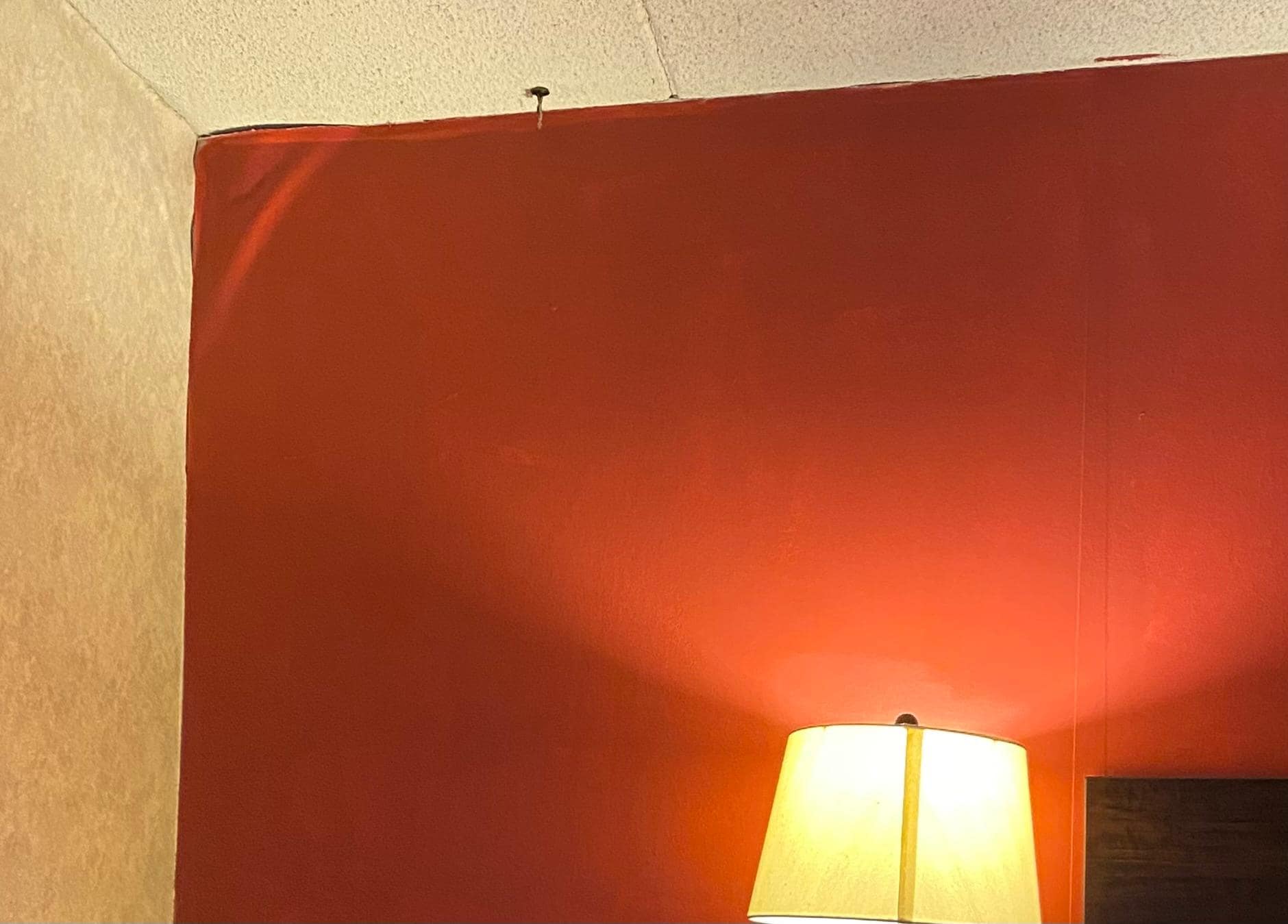 Upper wall over desk area