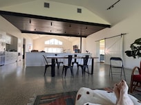 Gorgeous living area and kitchen