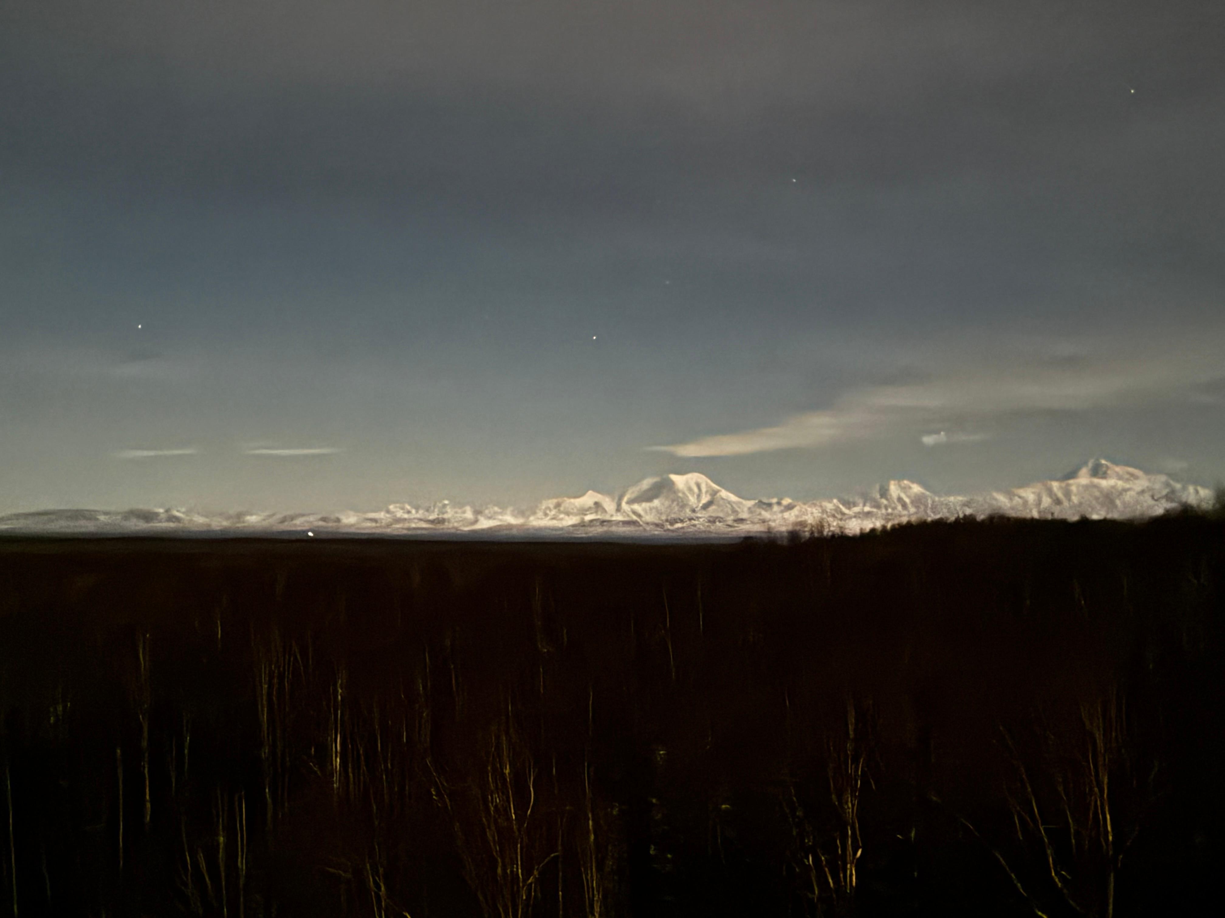 Night view from the Denali Suite