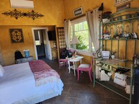 Our beautiful and spacious room!