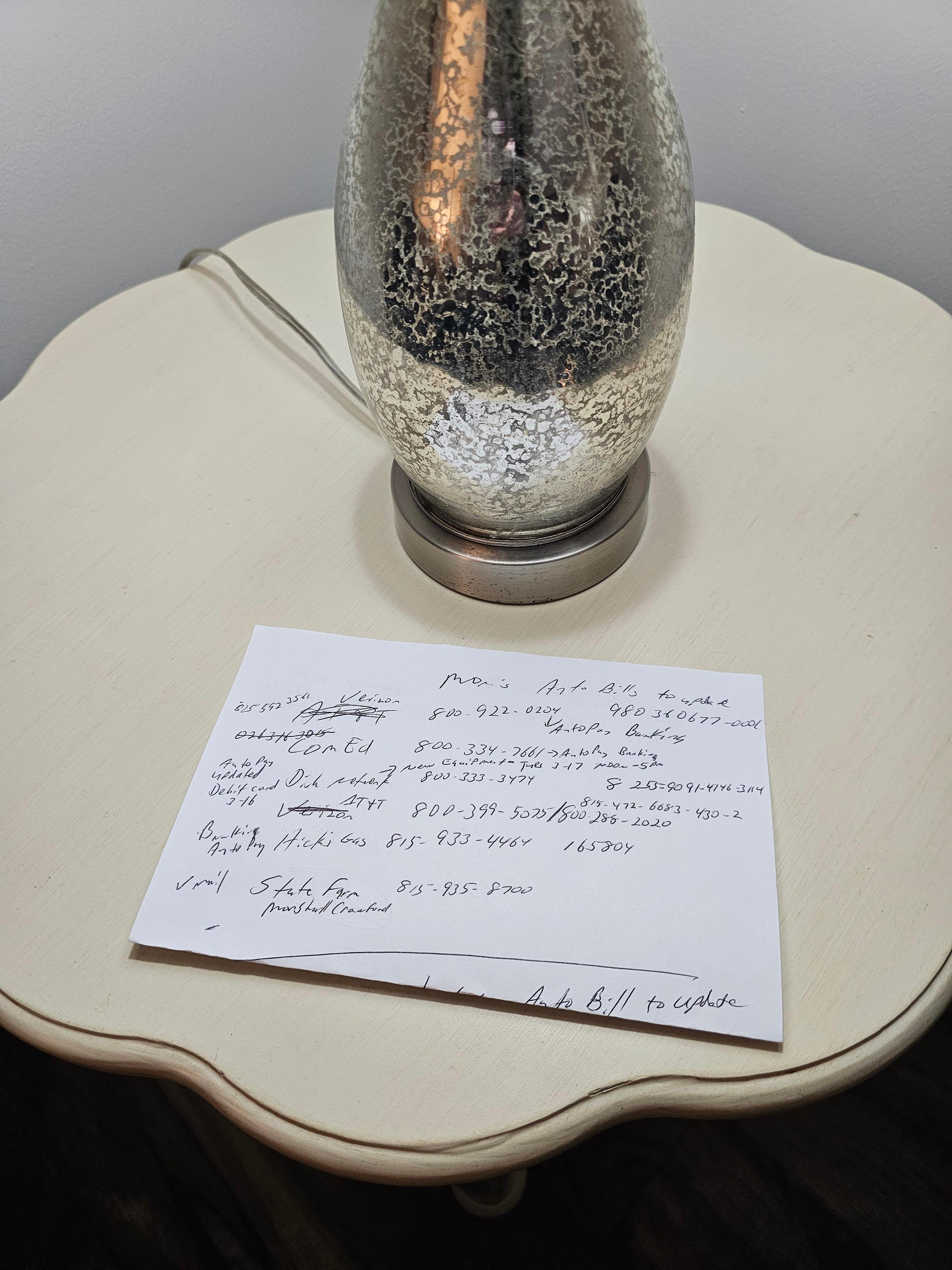 things left on the table in the living room