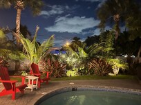 Backyard by the pool.