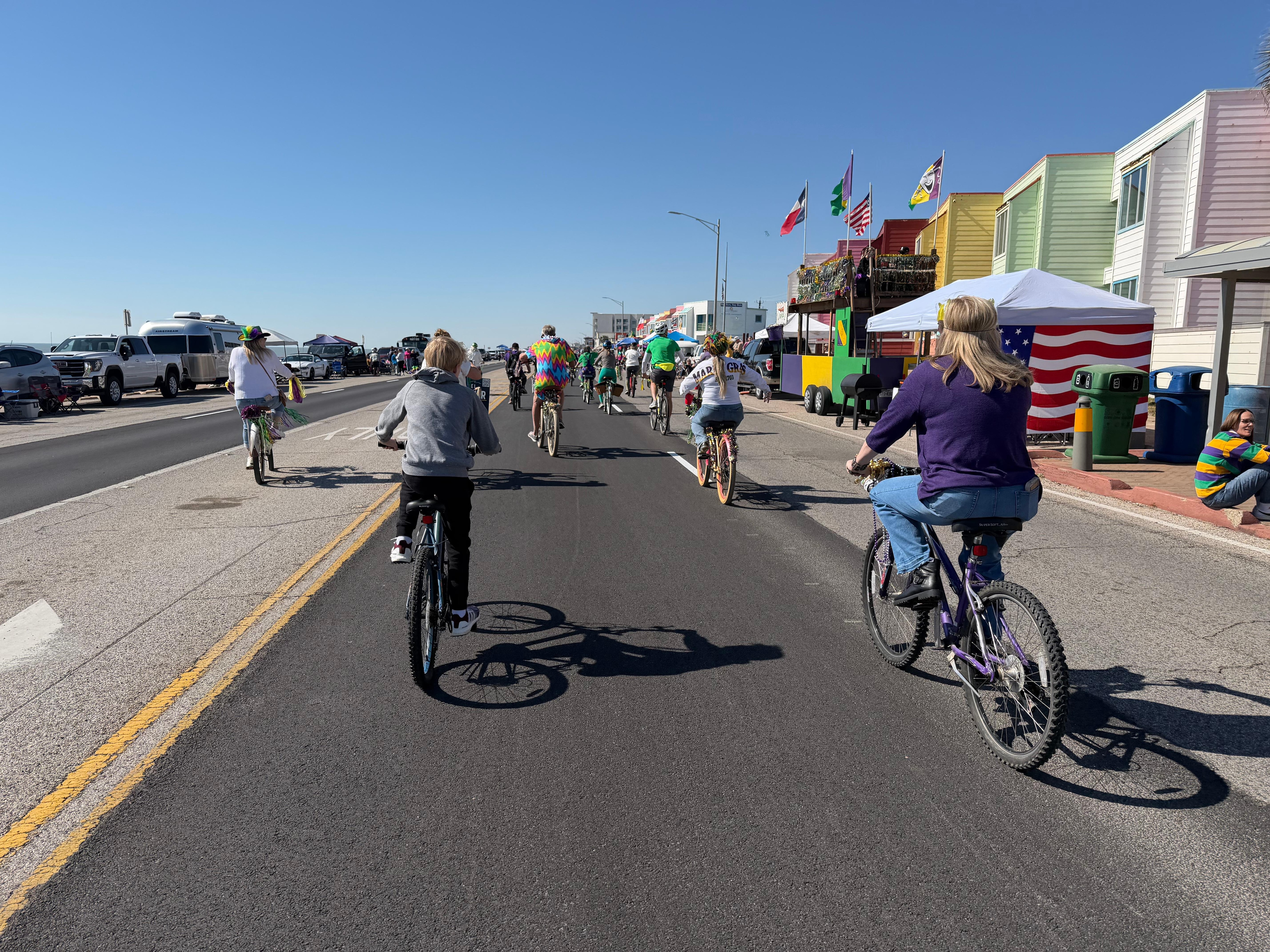 Bike ride by seawall