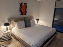 sleeping area - very comfy bed!