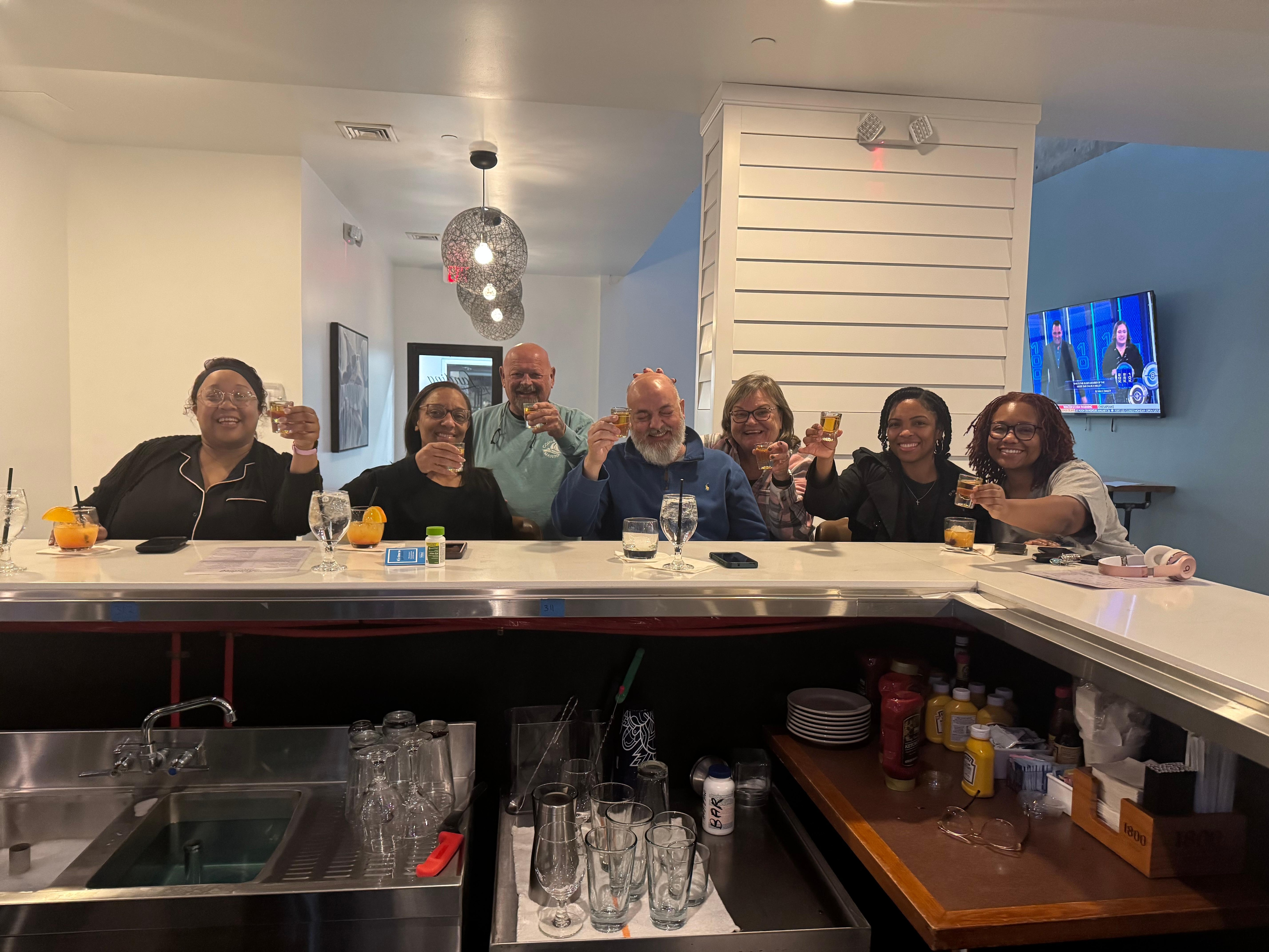 met wonderful people in the bistro