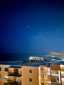 Rocket Launch at night