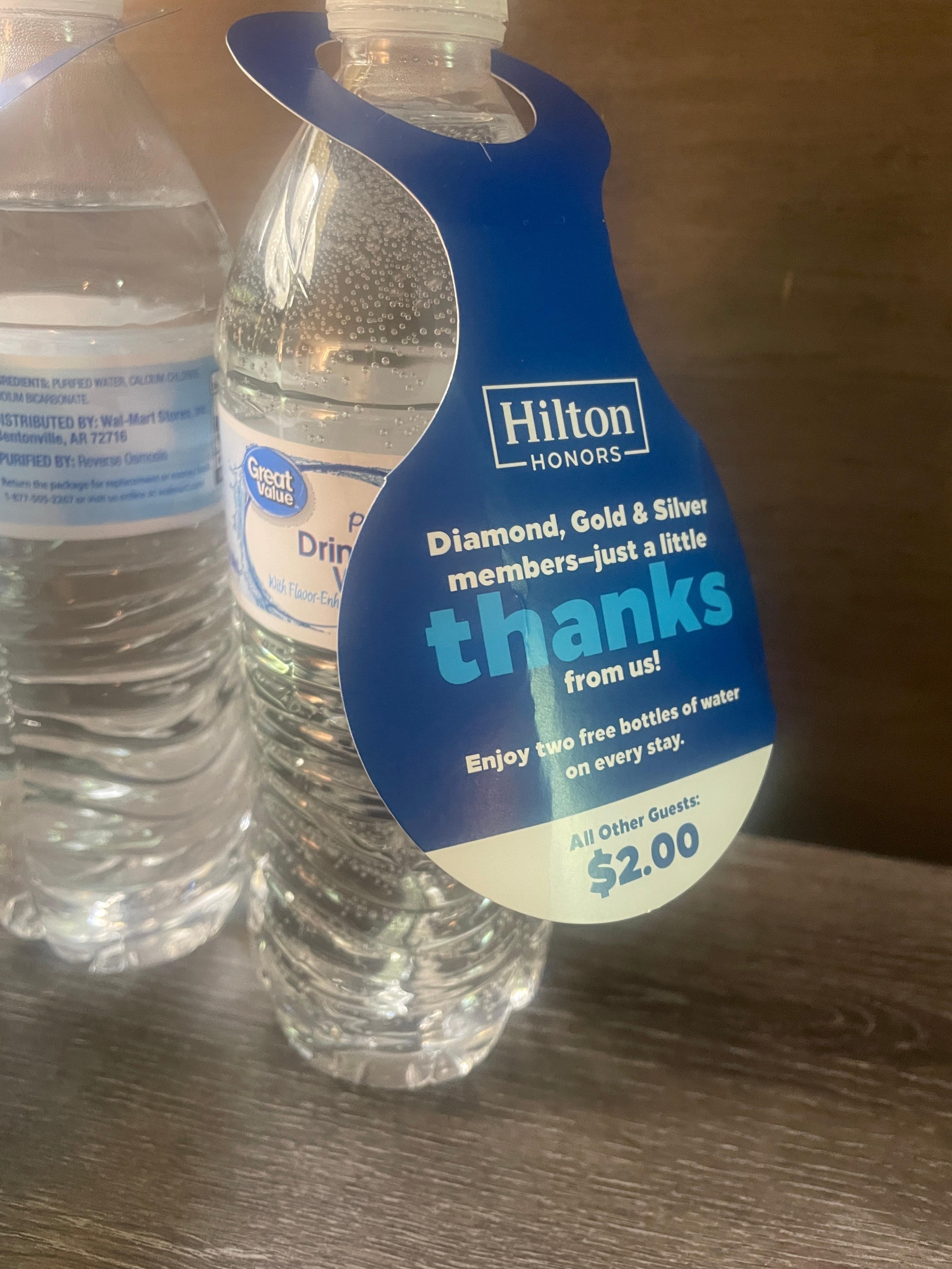 Walmart brand water. 