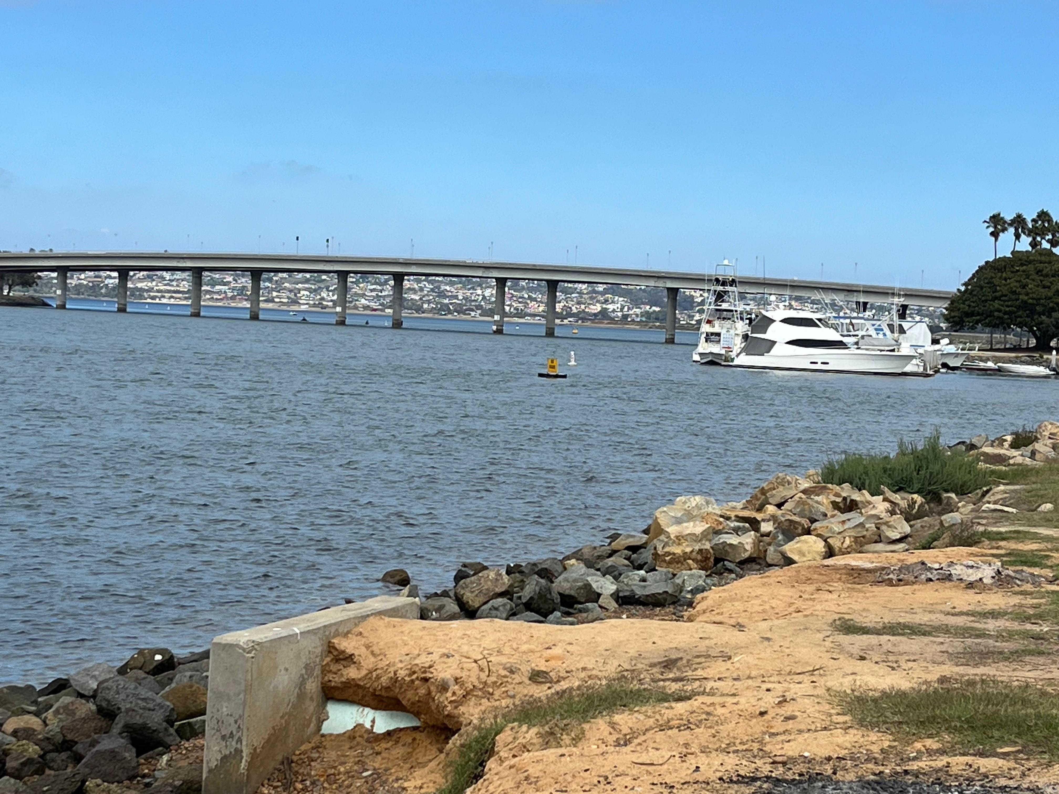 View from walkway near the resort.