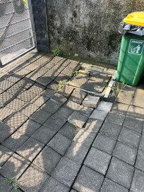Collapsed entryway