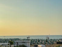 Blick morgens vom Balkon