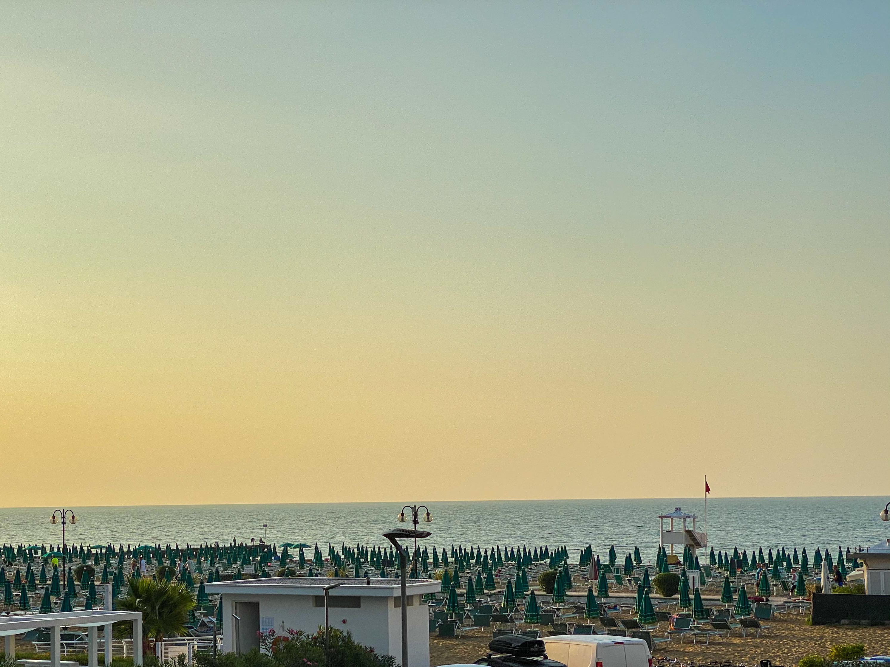 Blick morgens vom Balkon