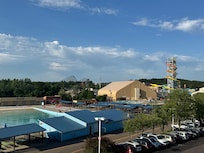 View from the balcony of how close you are to Olympus