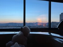 Nothing like a Jacuzzi sunrise while drinking my coffee!