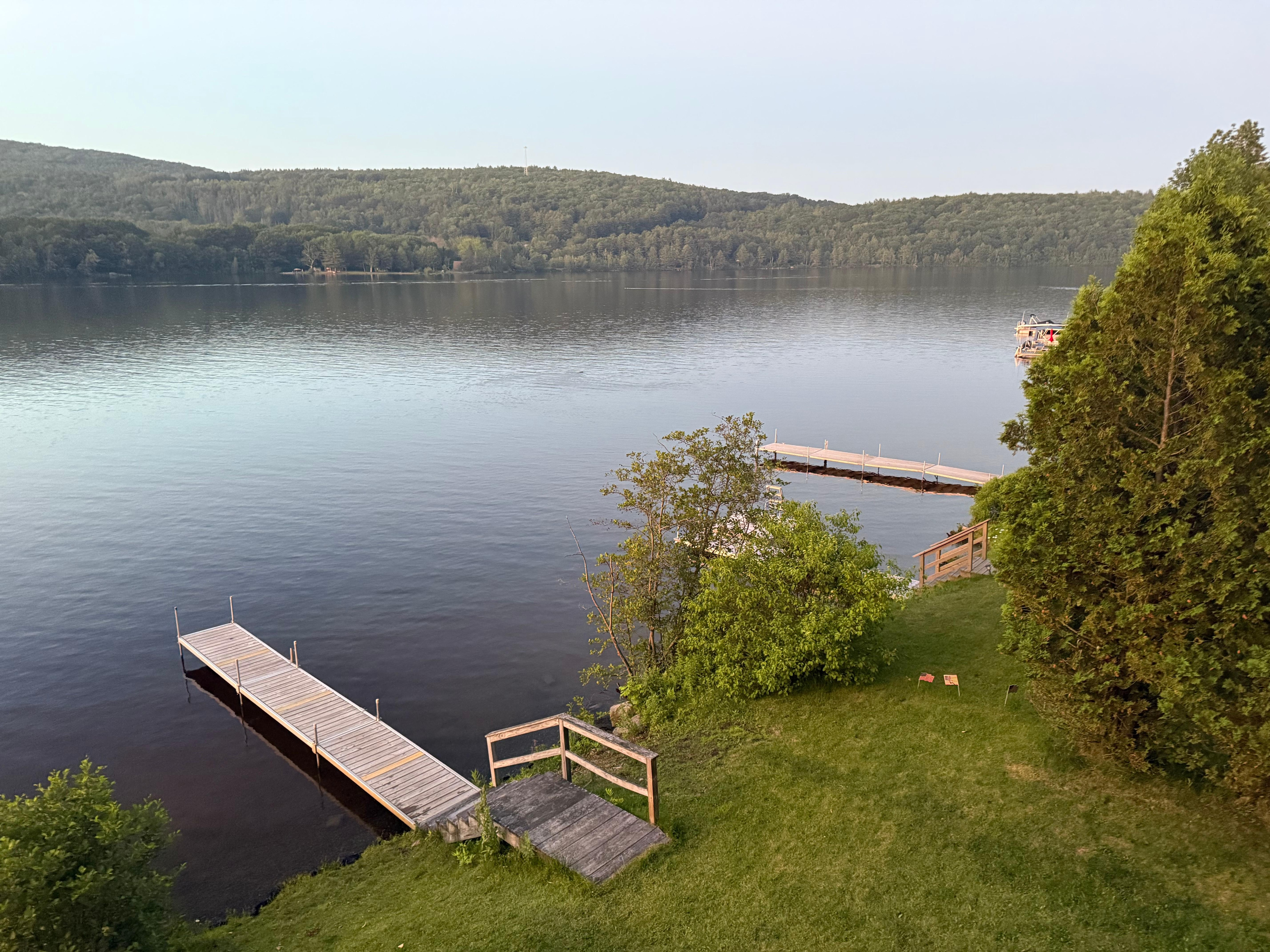 Early morning from the deck.