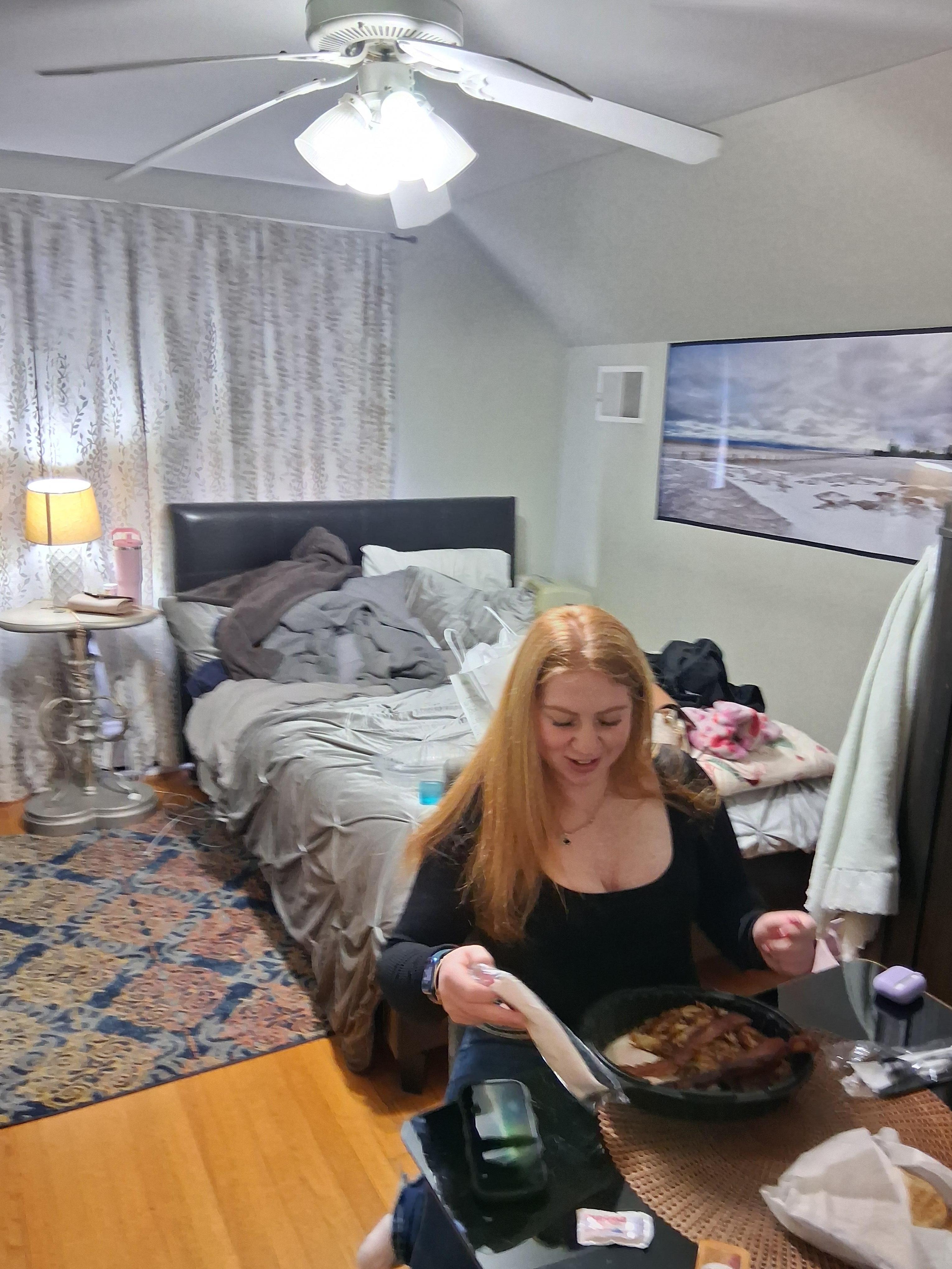 Bedroom dining room and living room