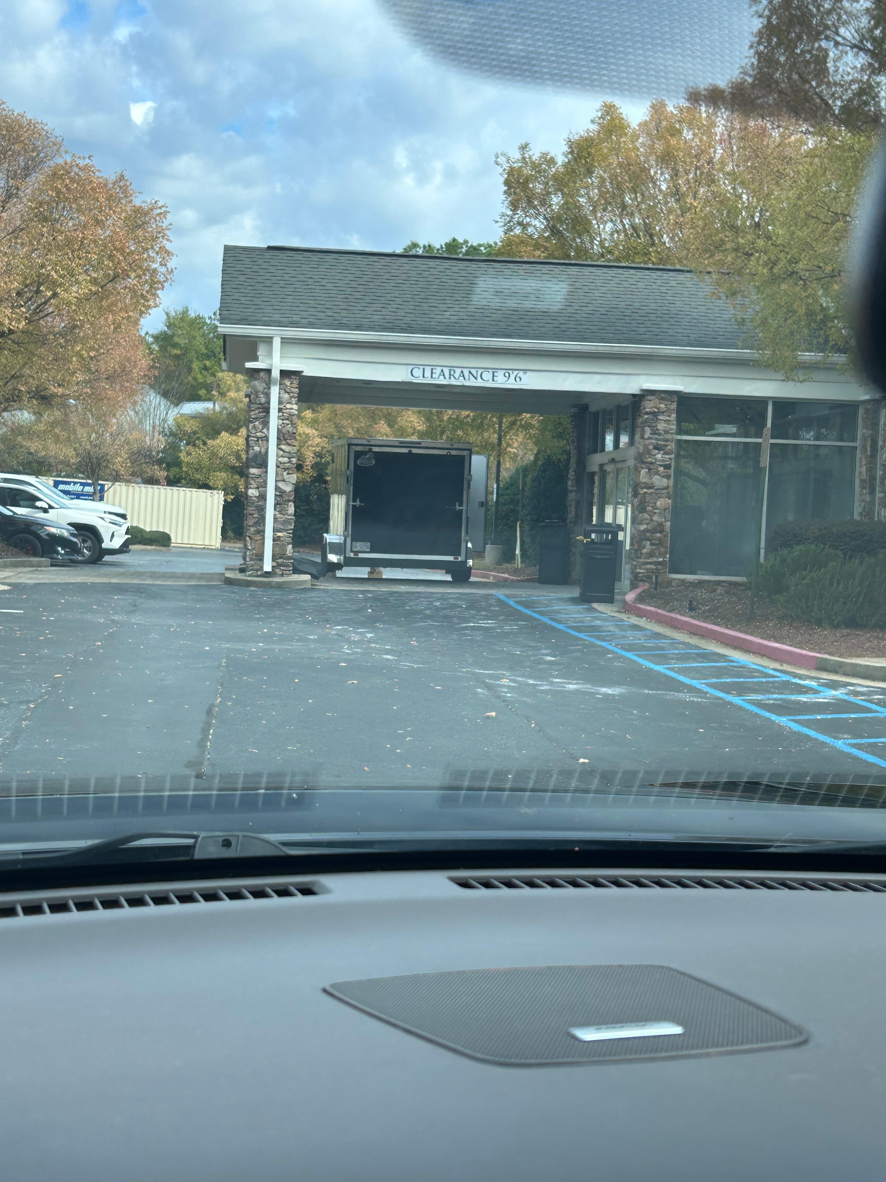 Front entrance. we wondered if we were in the correct place to begin with.