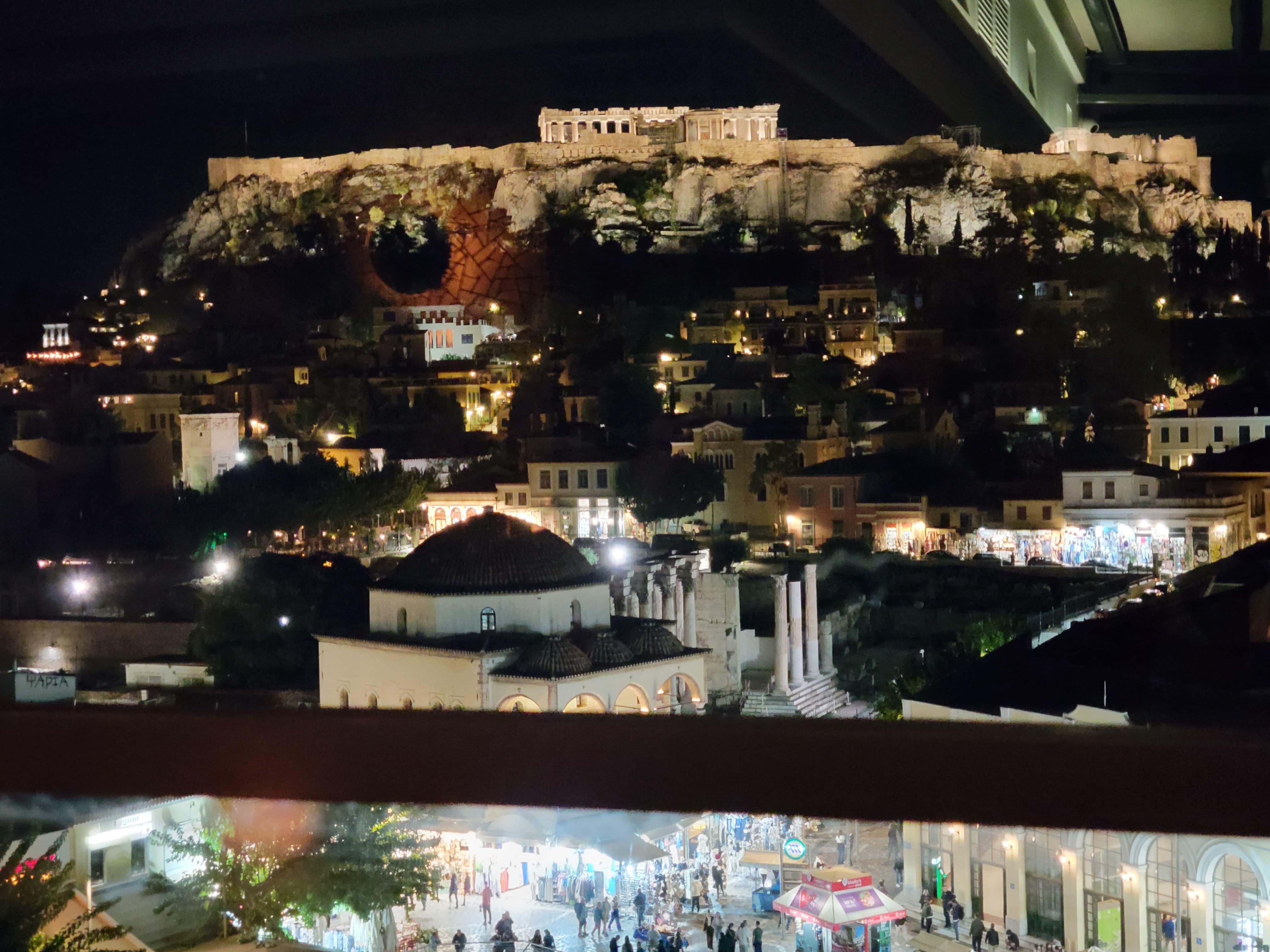 View from rooftop dining room.