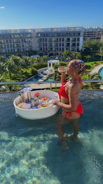 Floating breakfast the morning of my birthday