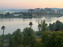 We caught the sun setting too.