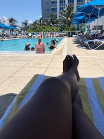 Pool side at the Westin.